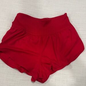 FP Movement by Free People Vibrant Red Athletic Shorts